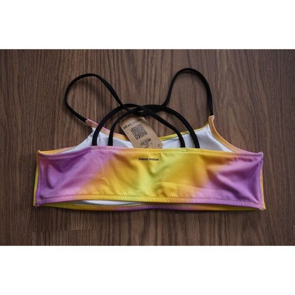 Happy Nation Girls’ Tie-Dye Bikini Top | XL (14/16) | NWT - Picture 4 of 7